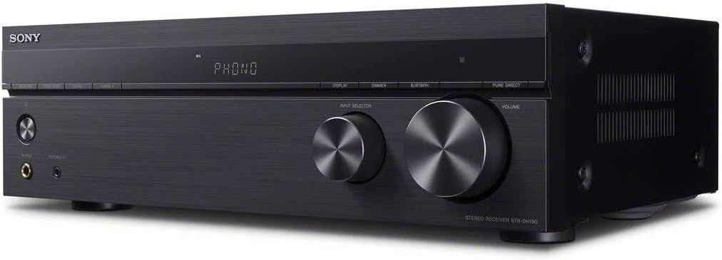 Sony STRDH190 2-ch Home Stereo Receiver with Phono Inputs & Bluetooth Black