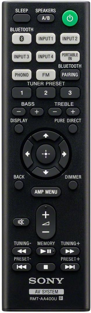 Sony STRDH190 2-ch Home Stereo Receiver with Phono Inputs & Bluetooth Black