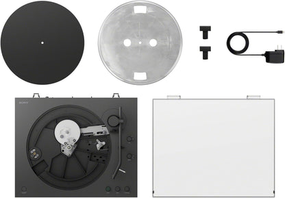 Sony PS-LX3BT Wireless Bluetooth Turntable (2026 Model) : Fully Automatic Belt Drive Vinyl Record Player with Built-in Phono EQ, Black