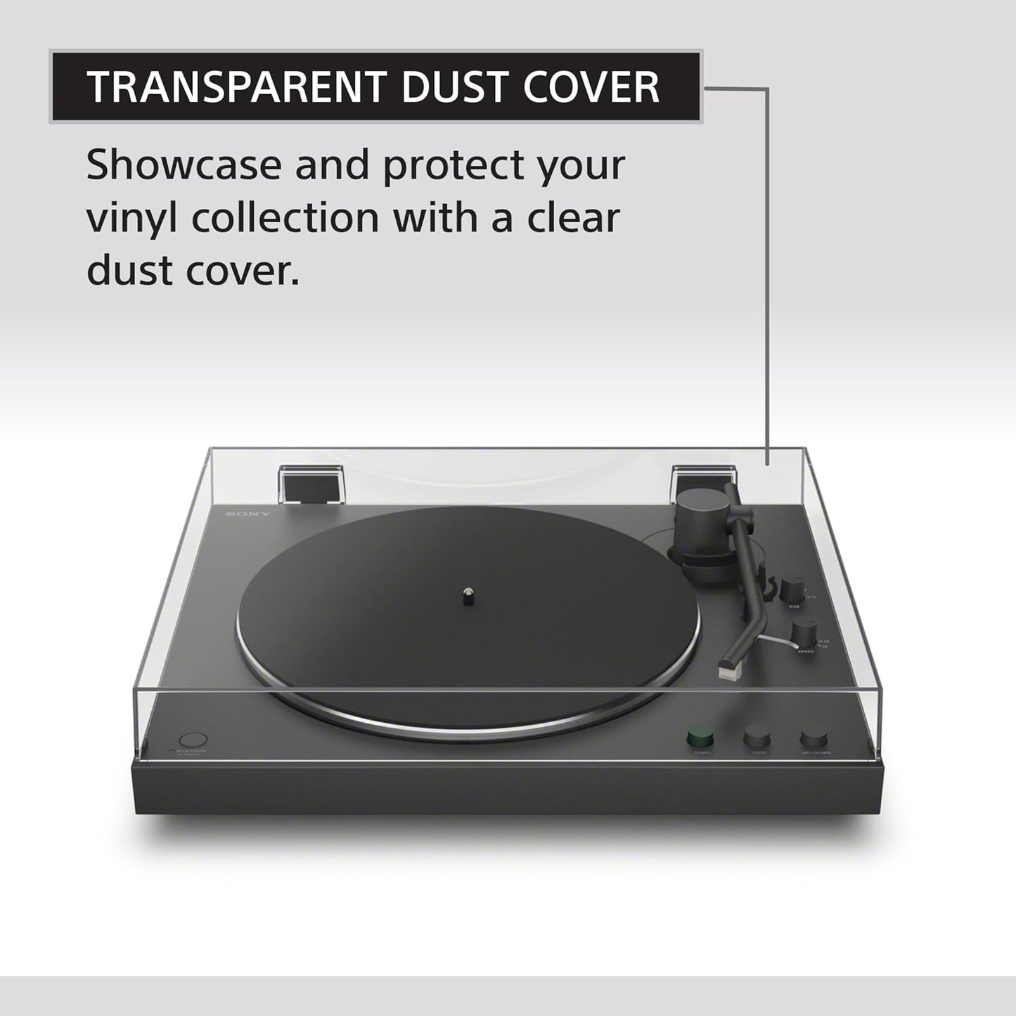 Sony PS-LX3BT Wireless Bluetooth Turntable (2026 Model) : Fully Automatic Belt Drive Vinyl Record Player with Built-in Phono EQ, Black