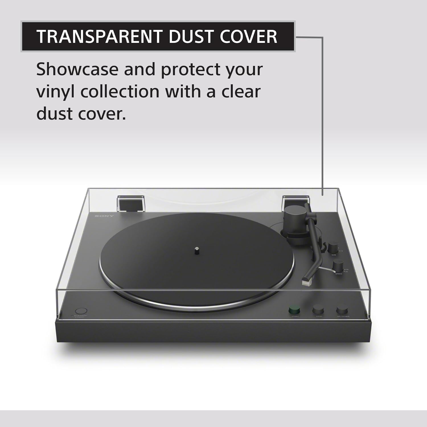Sony PS-LX3BT Wireless Bluetooth Turntable (2026 Model) : Fully Automatic Belt Drive Vinyl Record Player with Built-in Phono EQ, Black