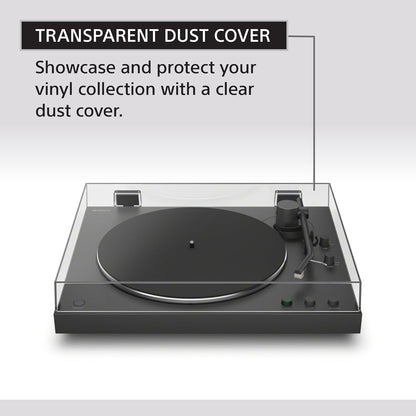 Sony PS-LX3BT Wireless Bluetooth Turntable (2026 Model) : Fully Automatic Belt Drive Vinyl Record Player with Built-in Phono EQ, Black