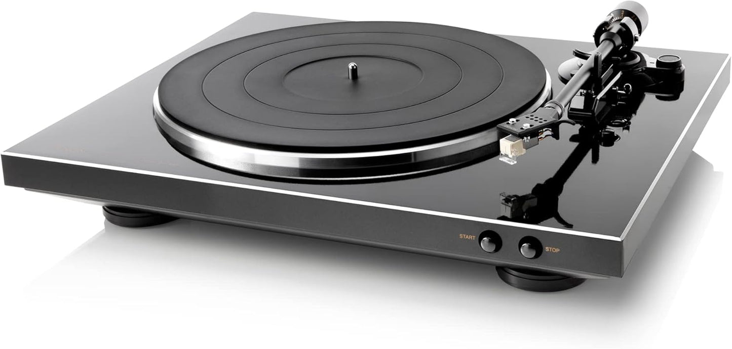 Denon DP-300F Fully Automatic Analog Turntable & Vinyl Record Player with Built-in Phono Equalizer | Turntables for Vinyl Records | Unique Tonearm Design | Hologram Vibration Analysis | Slim Design