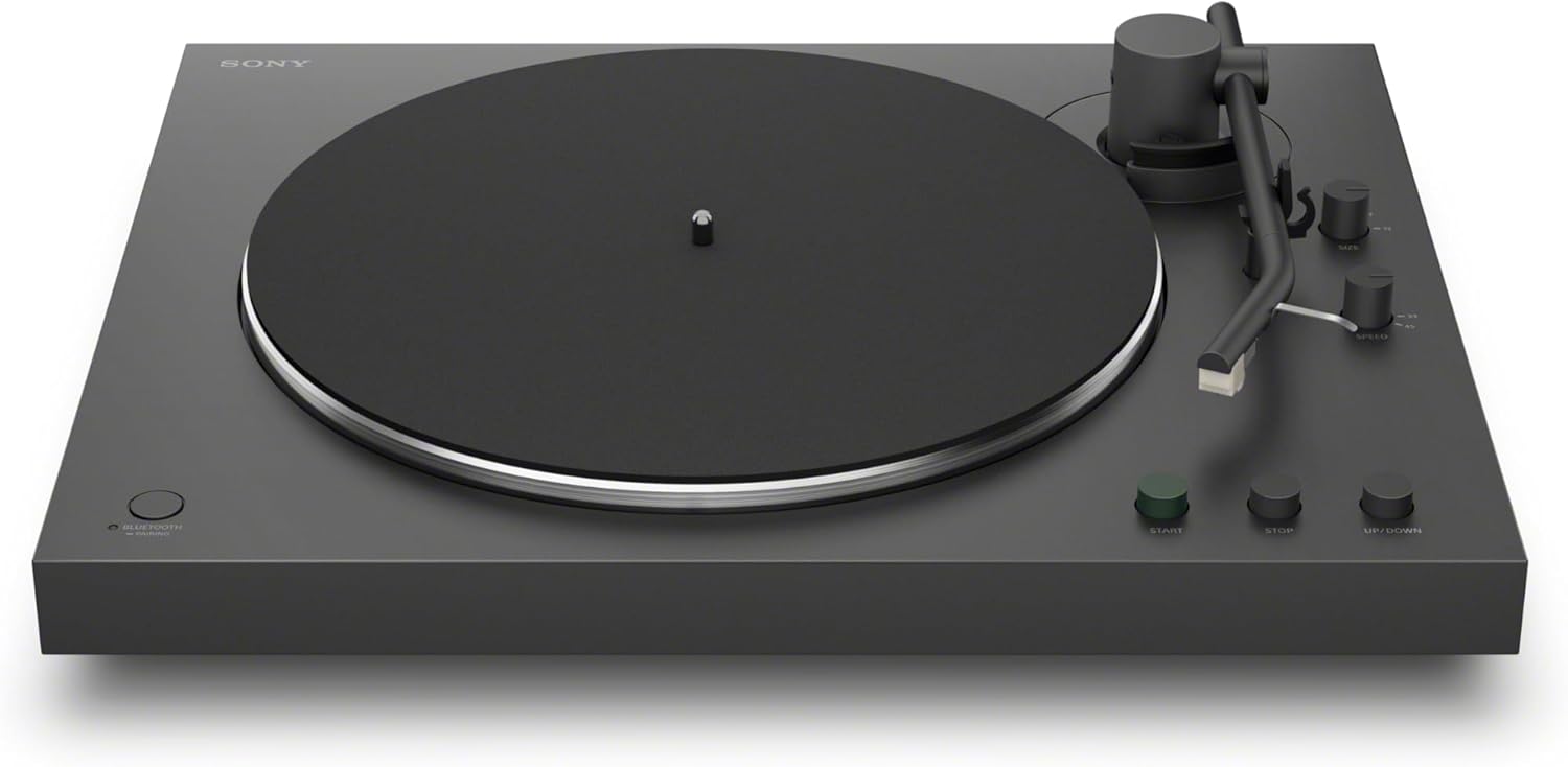 Sony PS-LX3BT Wireless Bluetooth Turntable (2026 Model) : Fully Automatic Belt Drive Vinyl Record Player with Built-in Phono EQ, Black