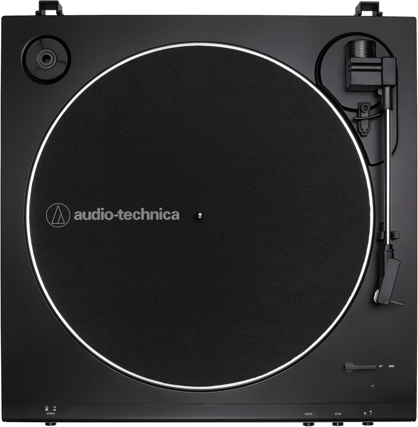 Audio-Technica AT-LP60X-BK Fully Automatic Belt-Drive Stereo Turntable, Black, Hi-Fi, 2 Speed, Dust Cover, Anti-Resonance, Die-Cast Aluminum Platter